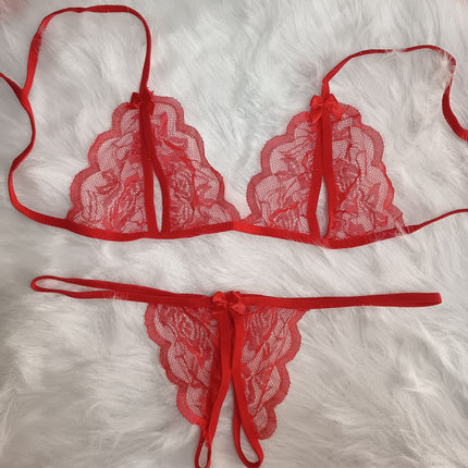 Sheer Tulle Erotic Lingerie Set