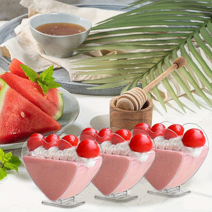 20 Pcs 3 Oz Plastic Mini Dessert Cup