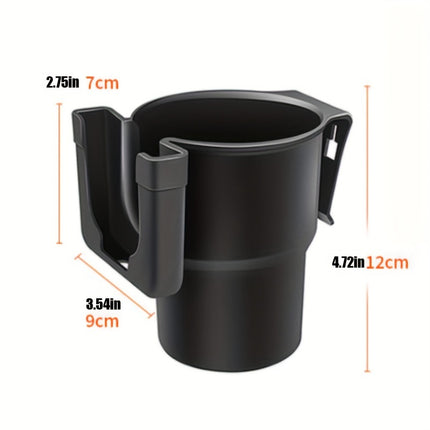 Adjustable Car Cup Holder with Built-In Phone Stand