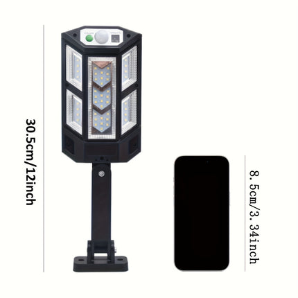 6500K Super Bright LED Solar Wall Light - Motion Sensor