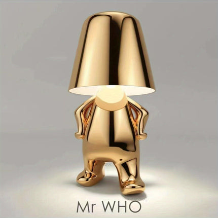 Golden Thinker LED Table Lamp with USB & Touch Control