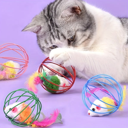 Interactive Cat Toy with Feather Tail – Endless Fun - Monti Bargains