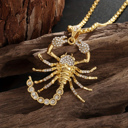Golden Scorpion Pendant Necklace