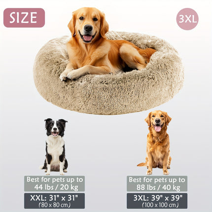Calming Plush Pet Bed - Monti Bargains