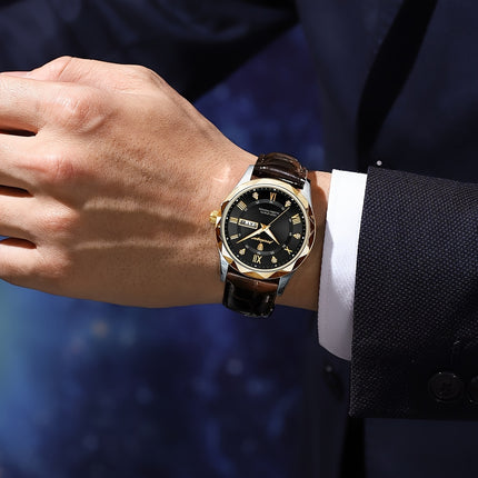 Casual Luminous Dual Calendar Quartz Watch
