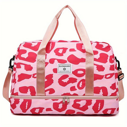Animal Print Travel Duffel Bag