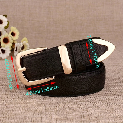 Elegant White Faux Leather Belt