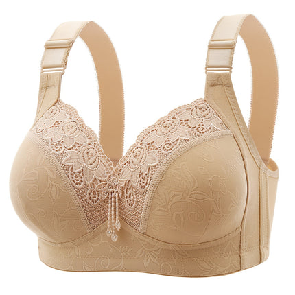 Contrast Lace Push-Up Bra