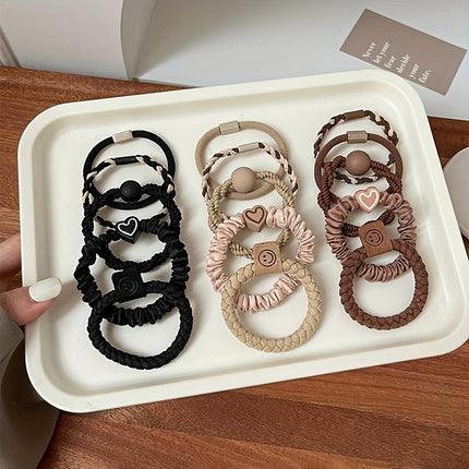 Heart & Smile Elastic Hair Ties
