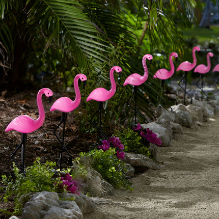 Solar Flamingo Lights - Fun Outdoor Garden Decor
