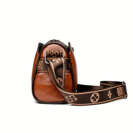 Trendy Solid Color Crossbody Bag