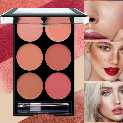 6-Shade Matte Blush Palette