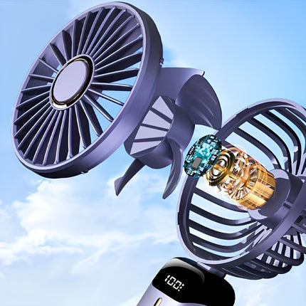 5-Speed Touch-Control Mini Fan with LED Display