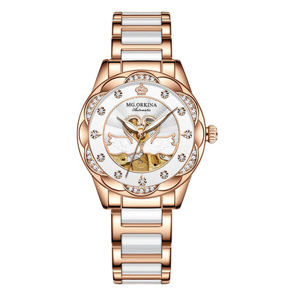 ORKINA Luxury Mechanical Skeleton Watch