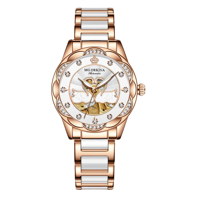 ORKINA Luxury Mechanical Skeleton Watch