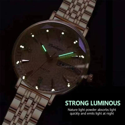 POEDAGAR Elegant Rose Gold Women’s Watch