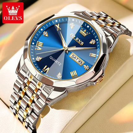 OLEVS Rhombus Mirror Men’s Watch
