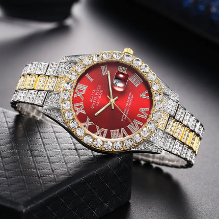 Iced Out Hip Hop Men’s Watch