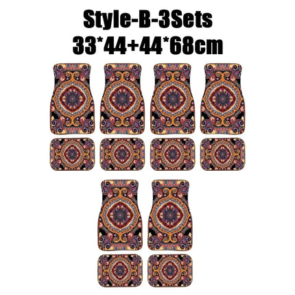 Antique Persian-Style Car Floor Mats Set