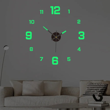 Luminous DIY 3D Silent Wall Clock
