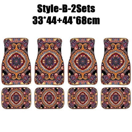 Antique Persian-Style Car Floor Mats Set
