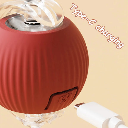 Smart Rolling Cat Toy Ball with Tail
