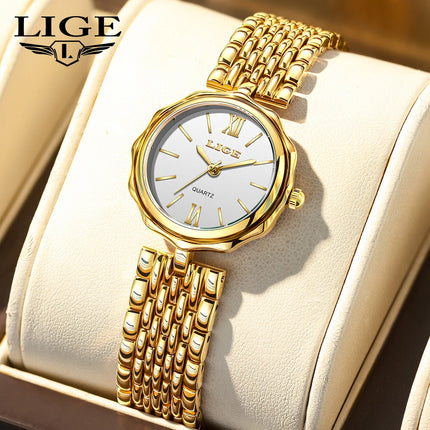LIGE Luxury Gold Women’s Watch
