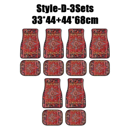 Antique Persian-Style Car Floor Mats Set