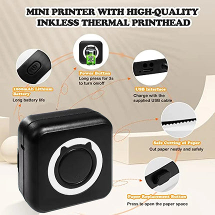 Mini Portable Bluetooth Thermal Printer