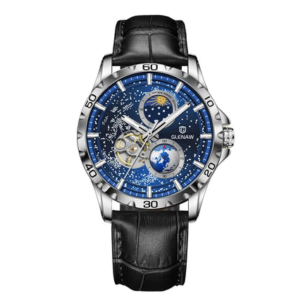 GLENAW Men’s Moon Phase Mechanical Watch