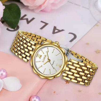 LIGE Luxury Gold Women’s Watch