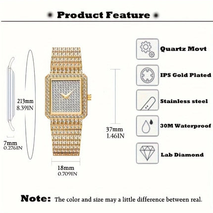 Diamond Gold Women’s Luxury Watch