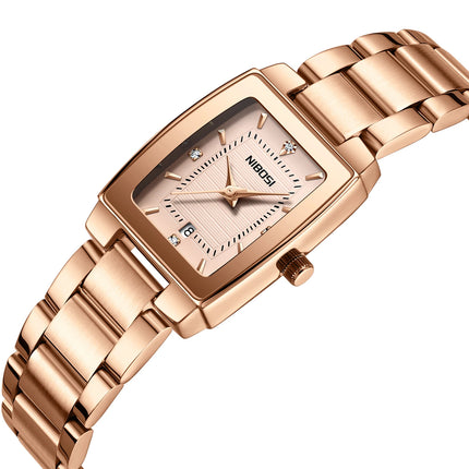NIBOSI Luxury Stainless Steel Watch