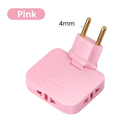 180° Rotatable 3-in-1 EU Plug Adapter