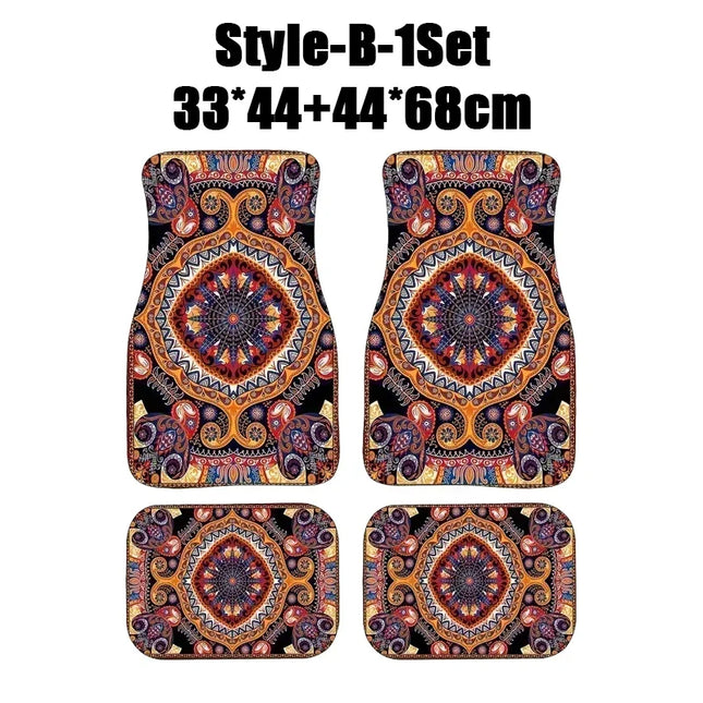 Antique Persian-Style Car Floor Mats Set
