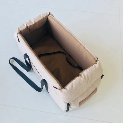 Portable Pet Console Car Seat & Carrier