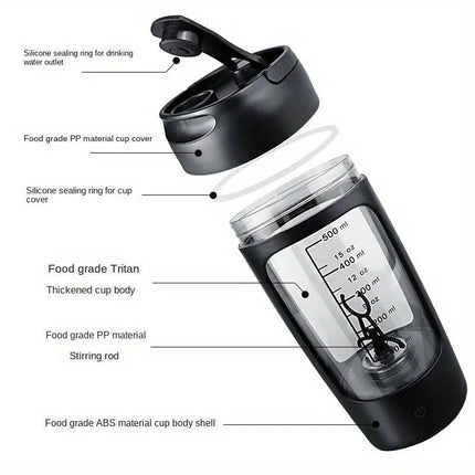 Electric Protein Shake Mixer Bottle 500ML