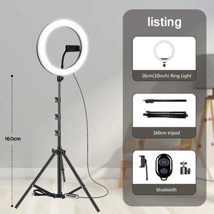 10" LED Selfie Ring Light Kit