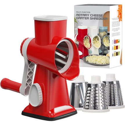 3-in-1 Rotary Cheese & Veggie Grater