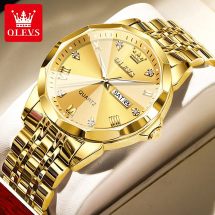 OLEVS Rhombus Mirror Men’s Watch