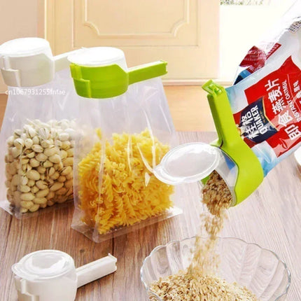Food Preserving Clip with Dispenser
