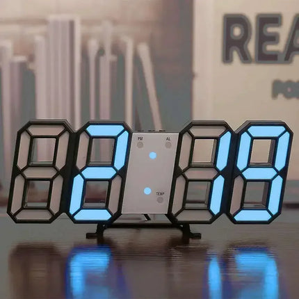 3D LED Digital Glow Wall Clock