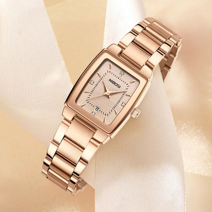 NIBOSI Luxury Stainless Steel Watch