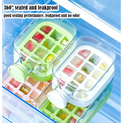 2-in-1 Ice Cube Tray with Straw
