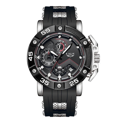 LIGE Military Sport Chronograph Watch
