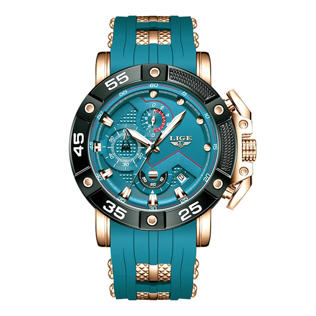 LIGE Military Sport Chronograph Watch