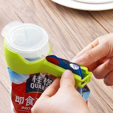 Food Preserving Clip with Dispenser