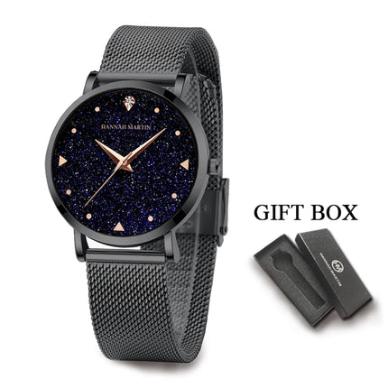 Luxury Frosted Dial Rose Gold Watch