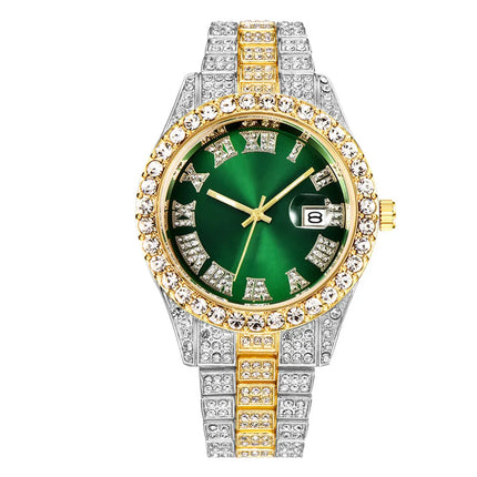 Iced Out Hip Hop Rhinestone Watch