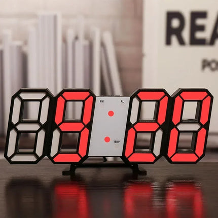 3D LED Digital Glow Wall Clock